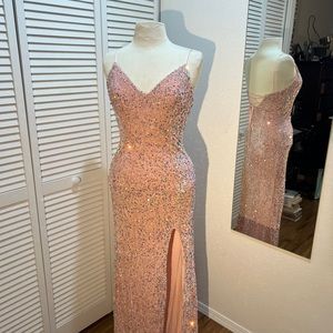 Pink prom dress
